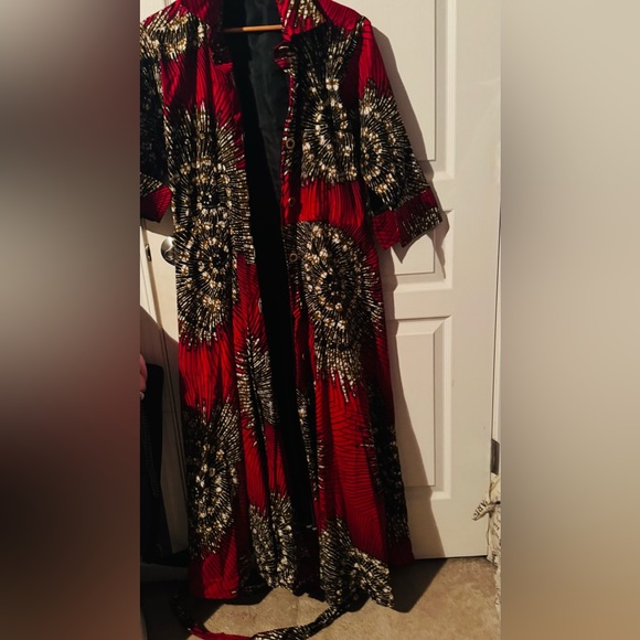 Ankara African Kimono/Maxi Dress - Picture 6 of 7